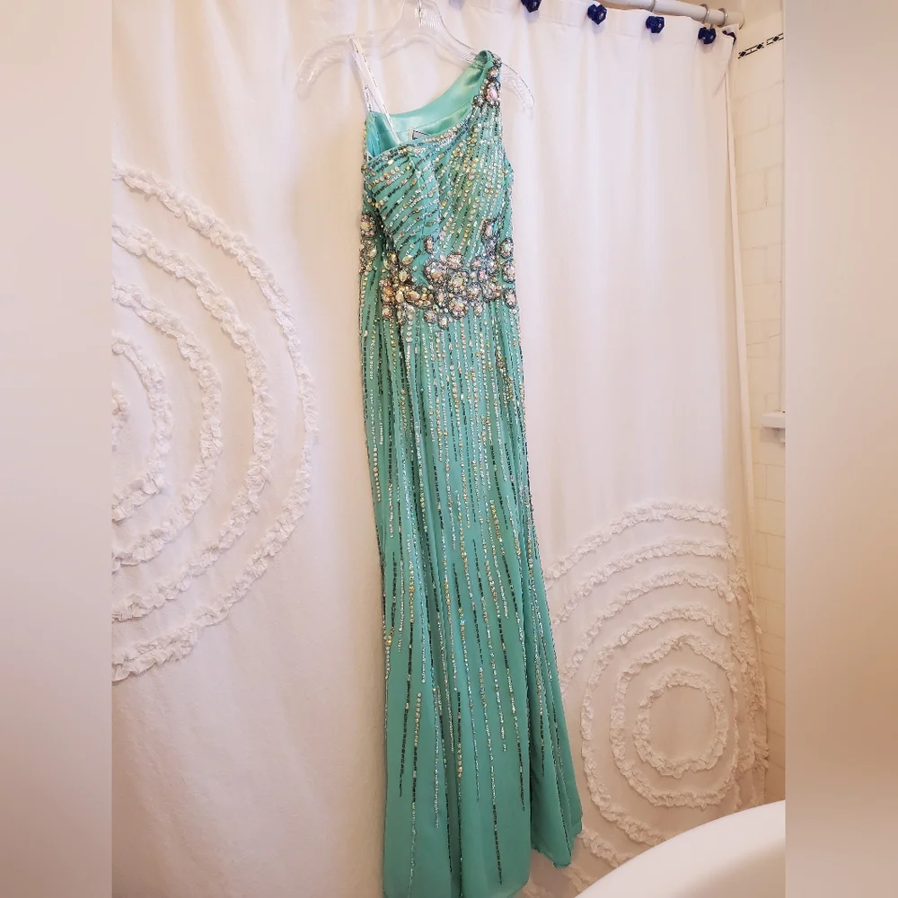 PARTYTIME SEQUINS GEMS GOWN - Picture 9 of 16